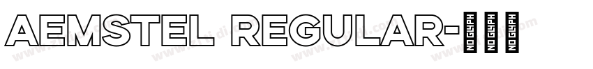 aemstel regular字体转换
